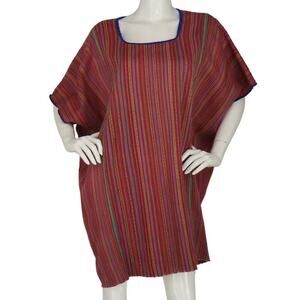 Guatemala Huipil Boho Festival Hippie Native Kaftan Cloak Wrap Poncho Cape